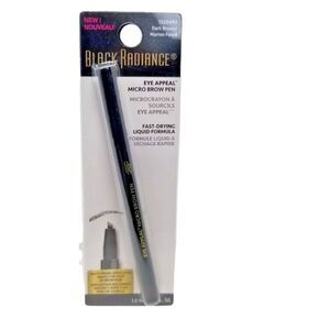Black Radiance Eye Appeal Micro Brow Pen, Dark Brown 1320492 NEW